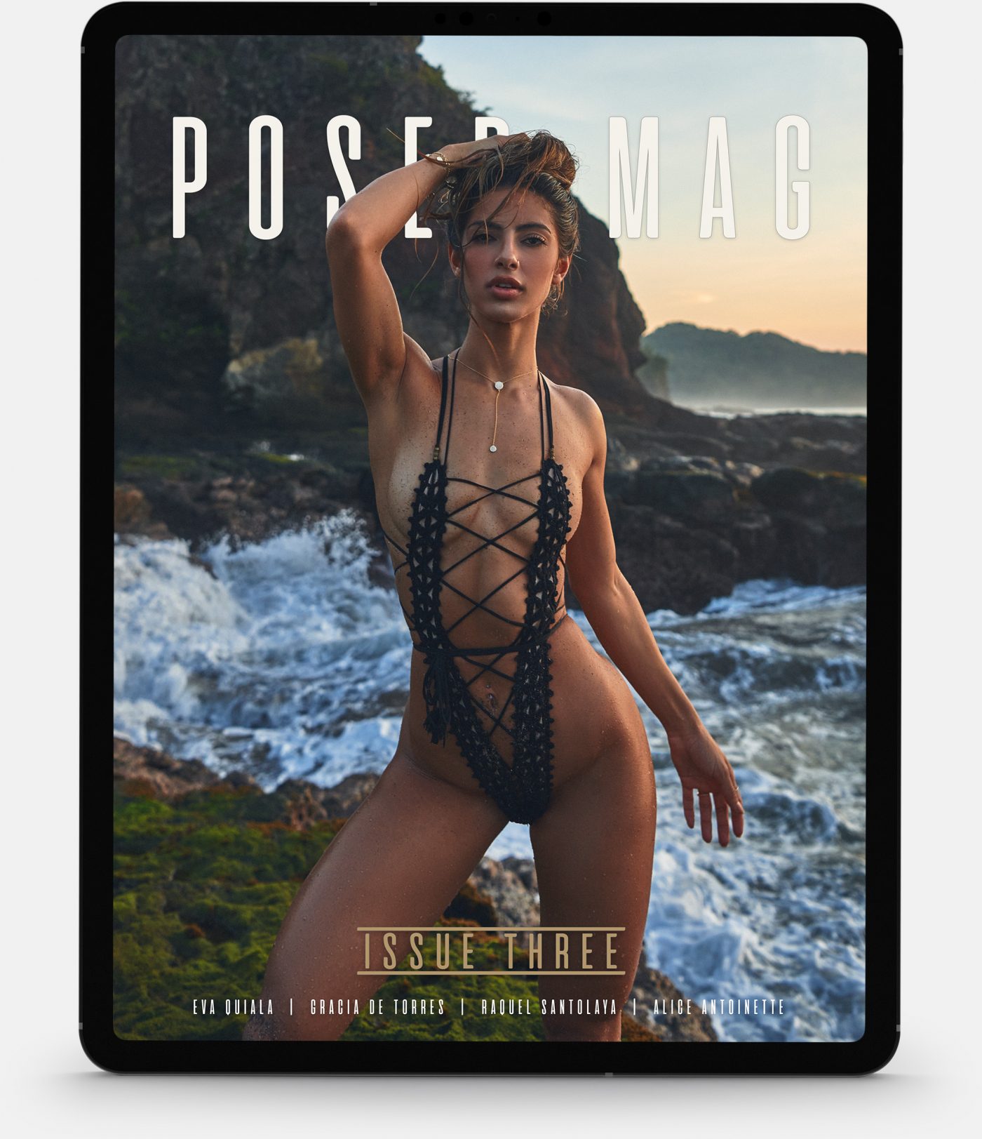 Eva Quiala model posing nude for POSED MAG digital magazine