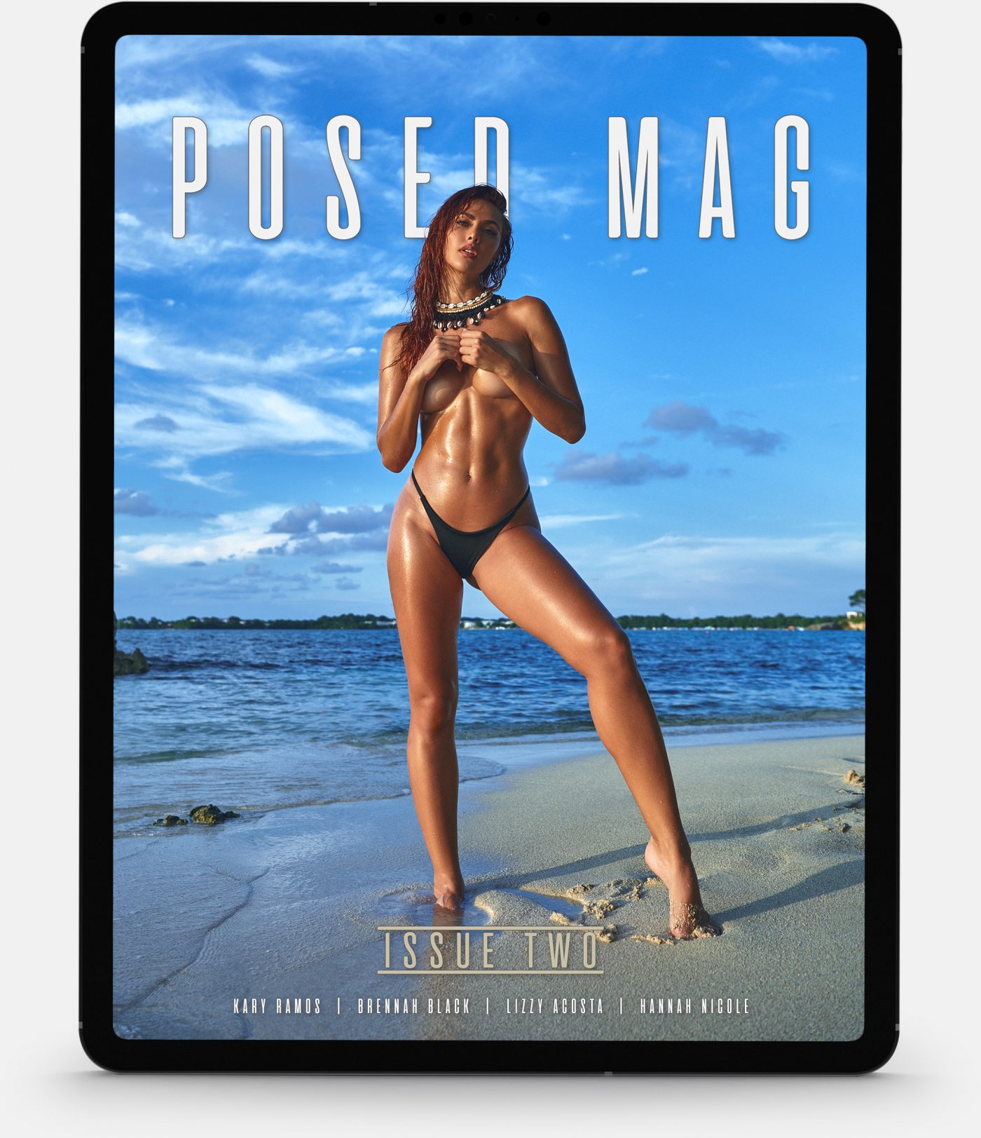 Kary Ramos model posing nude for POSED MAG digital magazine