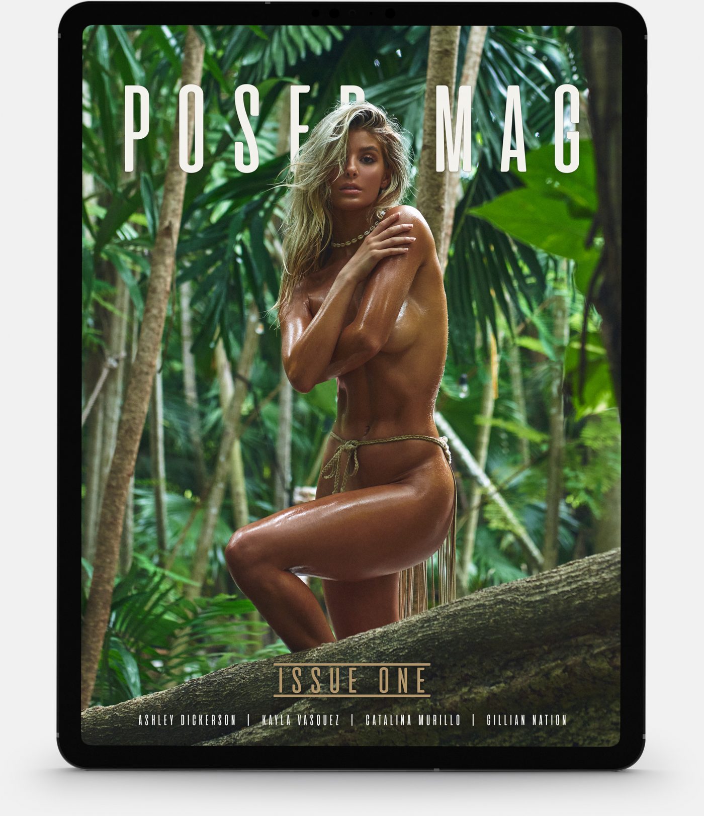 Ashley Dickerson model posing nude for POSED MAG digital magazine